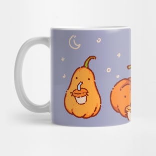 Pumpkins with pumpkin latte Mug